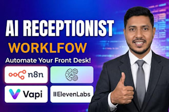 build an ai receptionist, ai voice agent and vapi voice agent using n8n