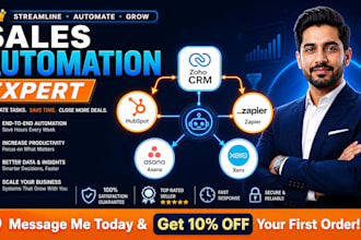 integrate slack salesforce hubspot zoho crm stripe make xero asana for sales