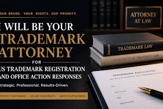 be your trademark attorney for US trademark registration and office action