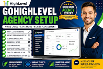 ghl agency setup white label, subaccounts and client management