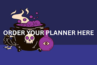 design a yearly planner, daily goal tracker, hyperlinked planner