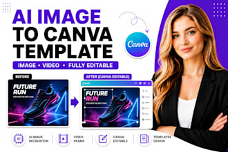 convert ai image or video into editable canva template