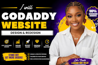 design godaddy website redesign godaddy website develop godaddy website
