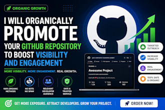 organically promote your github repository to boost visibility and engagement