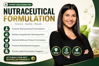 develop nutraceutical, dietary supplement and wellness product formulations