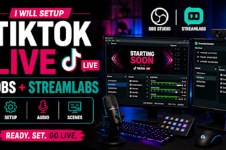 setup obs for tiktok live and streamlabs streaming