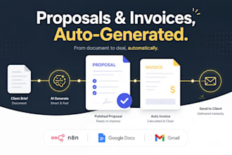 build an ai proposal and invoice generator with n8n