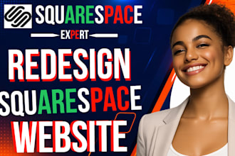 redesign squarespace website, update squarespace website revamp squarespace site