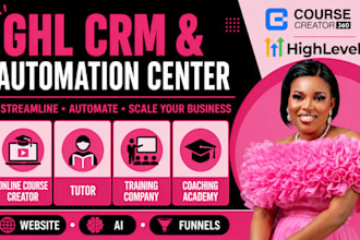 setup ghl cc360 CRM website for course creator tutor training academy businesses