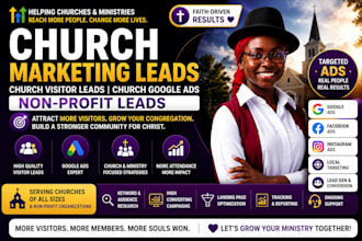 church marketing leads church visitor leads church google ads non profit leads