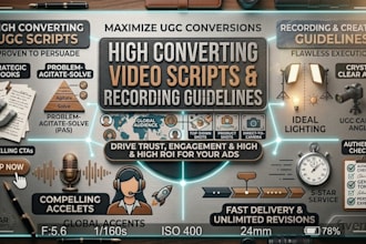 write high converting ugc video scripts with recording guidelines
