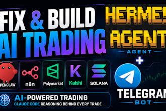 fix setup openclaw hermes agent telegram claude trading bot polymarket kalshi