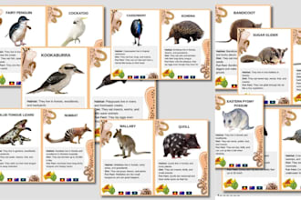 design printable preschool alphabet and animal educational flashcards