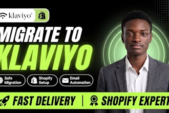klaviyo expert migration setup, klaviyo flows shopify stores, klaviyo automation