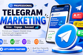 do telegram promotion, telegram marketing and telegram ads