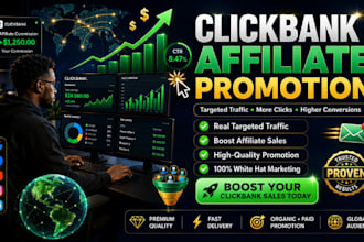 do affiliate marketing and clickbank promotion to active audience