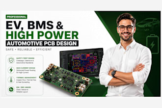 do ev, bms high power automotive pcb with safety and thermal rules
