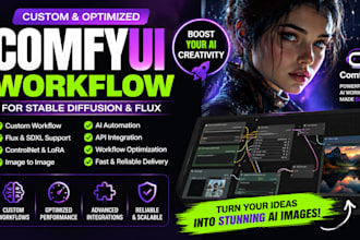 build custom comfyui workflow for flux sdxl stable diffusion automation