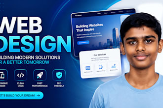 design a modern landing page