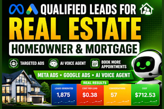 generate converting real estate, mortgage, home owner leads using ai voice agent