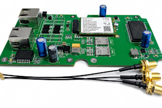 do pcb design, rf antenna pcb, gps tracker and 3d cad enclosure for printing
