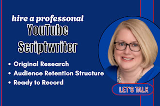 write audience retention youtube scripts for finance, business and documentary