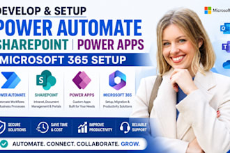 develop power automate sharepoint powerapps setup microsoft 356