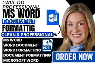 expertly format ms word document and polish microsoft word formatting