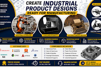 create industrial product designs ready for manufacturing