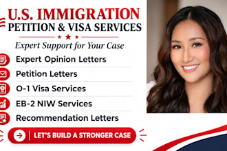 write professional petition letter and expert opinion for eb2niw eb1a o1 visa