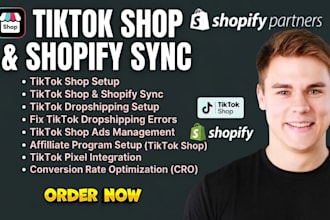 tiktok shop setup sync shopify to tiktok fix tiktok dropshipping tiktok shop ads