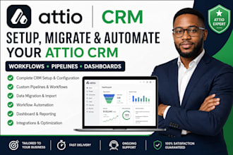 set up, migrate, and automate your attio CRM and zoho CRM workflows, pipelines