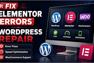 fix elementor errores and repair your wordpress website