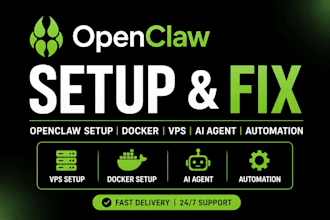 fix openclaw setup, install docker vps ai agent claude code installed openclaw
