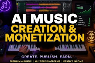 be your ai music producer and monetize your music for you urgently
