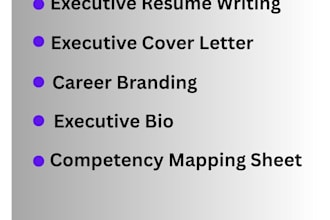 write an executive resume, bio, and career branding document
