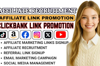 recruit affiliate sign up clickbank promotion, link promotion, jvzoo prom0tion