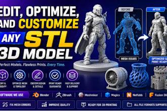edit, optimize, and customize any stl 3d model