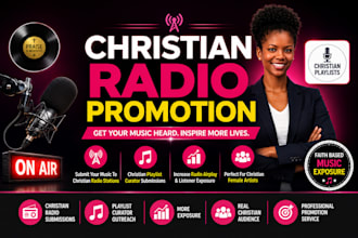 promote your christian female artist music to top christian radio and playlists