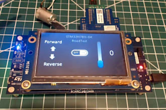 develop embedded gui using lvgl, eez studio, and touchgfx for esp32 and stm32