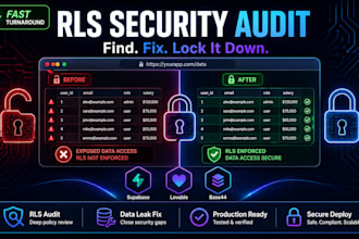 run a supabase rls security audit and fix data leaks in lovable base44