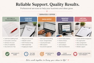 deliver high quality work with accuracy and care