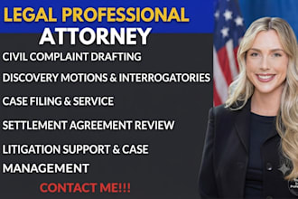 be your civil litigation lawyer and draft motions, petitions, lawsuits