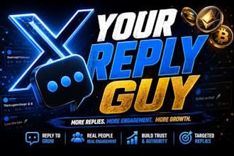 be your reply guy for crypto twitter promotion and x marketing