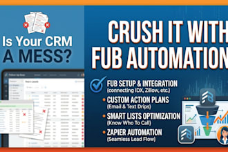 set up real estate CRM lofty, boldtrail, kvcore, and follow up boss automation