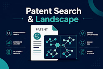 run patent search and deliver a landscape report using public databases