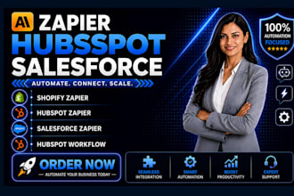 connect zapier hubspot salesforce shopify slack gmail airtable notion workflow