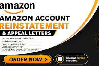 reinstate suspended amazon account write appeal letter and amazon poa