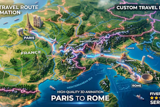 create professional custom route maps, travel itineraries and gis maps