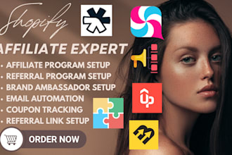setup shopify affiliate program uppromote goaffpro referrly bixgrow referral